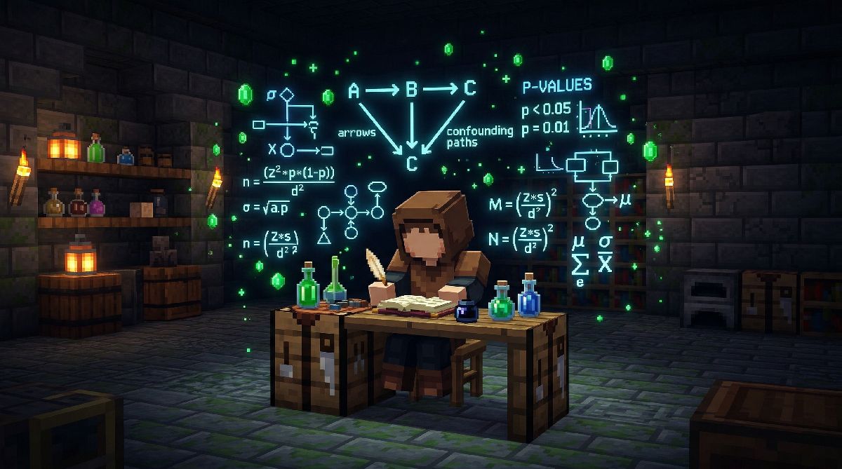 Pixel art researcher at desk